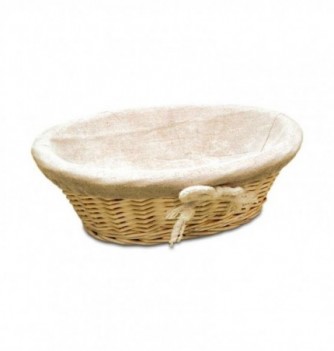 Basket oval with canvas 245x175x60mm