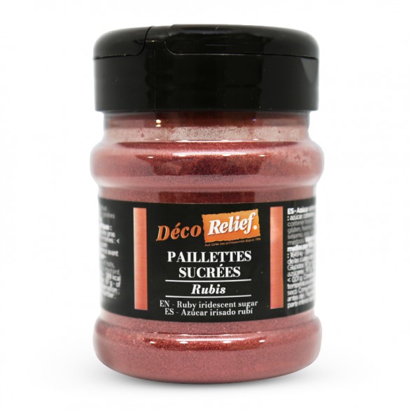 Paillettes sucrées rubis