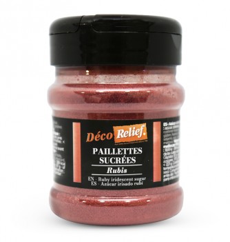 Paillettes sucrées rubis