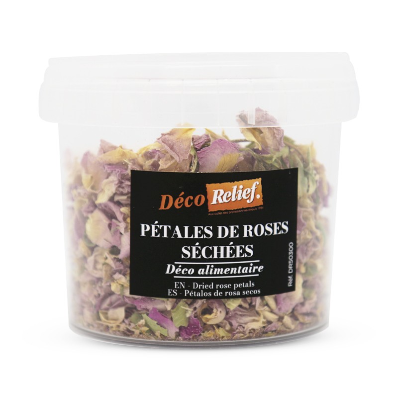 Pétales de rose séchées