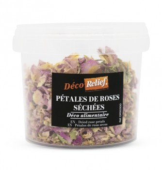 Pétales de rose séchées