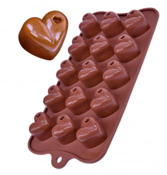 Moule Silicone Chocolat Coeur Perforé