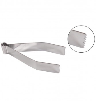 Stainless Steel Dough Tongs - Fluted