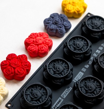 Moule Silicone Pavoflex - Bouquet de roses individuels -  Cedric Grolet