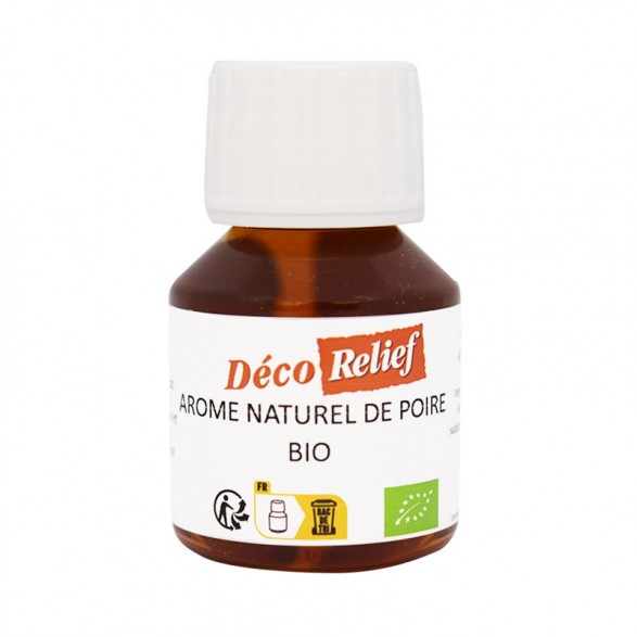 Flacon d'arôme alimentaire naturel bio saveur poire