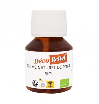 Flacon d'arôme alimentaire naturel bio saveur poire