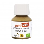 Flacon d'arôme alimentaire naturel bio saveur pistache