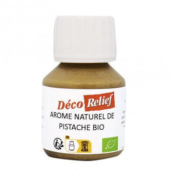 Flacon d'arôme alimentaire naturel bio saveur pistache