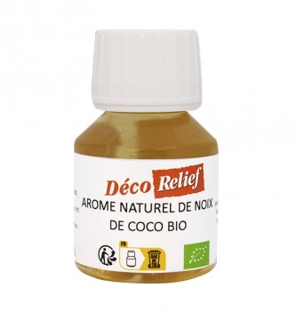 Flacon d'arôme alimentaire naturel bio saveur noix de coco