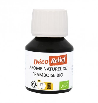 Flacon d'arôme alimentaire naturel bio saveur framboise