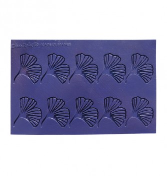Tapis silicone DECO TUILE - 10 Feuilles Ginkgo