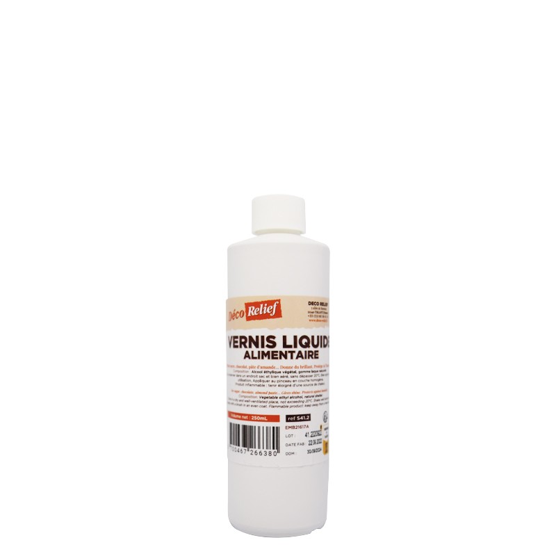 Vernis Alimentaire Liquide - 250ml