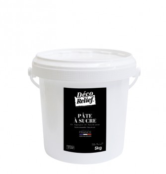 Pâte à Sucre Française Blanche - 5 kg