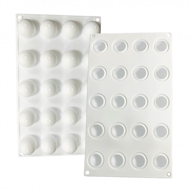 Silicone Mould - Sphere (20pcs)