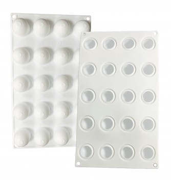 Moule Gâteau Silicone Sphères - 20pcs - Effet 3D