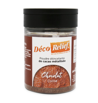 Poudre étincelante de cacao métallisée - 40g