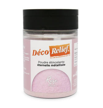 Poudre étincelante éternelle métallisée - Rose - 30g