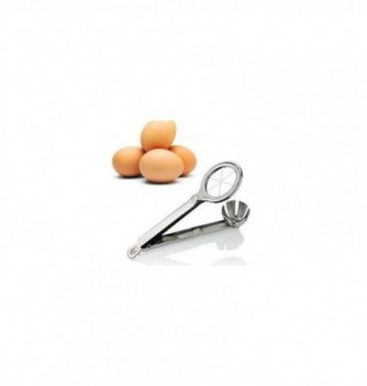 Stainless steel tool for cutting eggs 6 parts