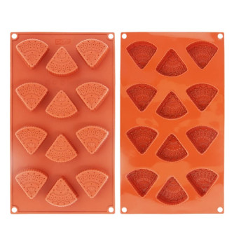 Moule Gâteau Silicone minis parts de gâteaux Décoflex - 12pcs