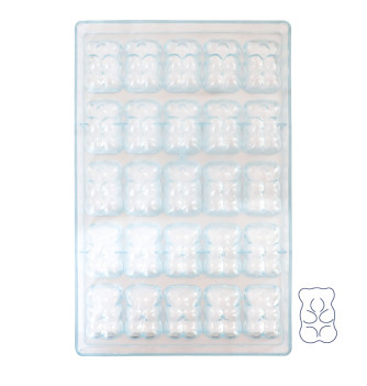 Moule bonbon chocolat 25 ourson PS