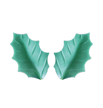 Décors en Azyme "Feuilles de houx" - 350 pièces