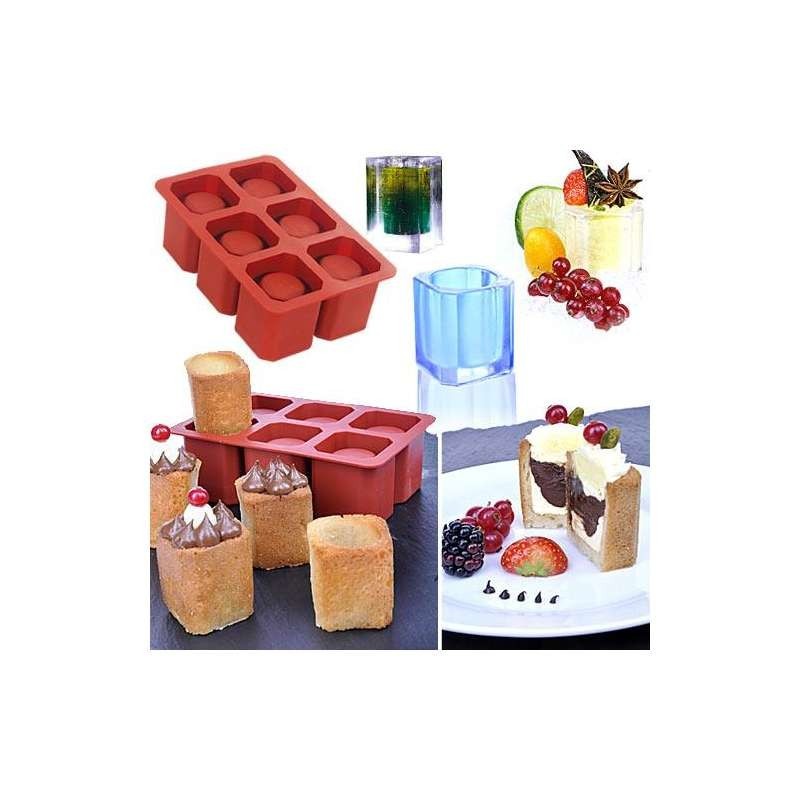 Silicone Mould - Square Cookie Shots