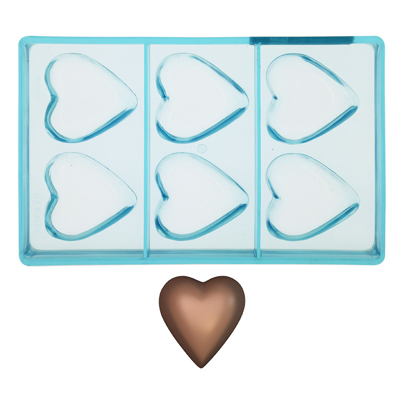 Moule Chocolat 6 Cœurs