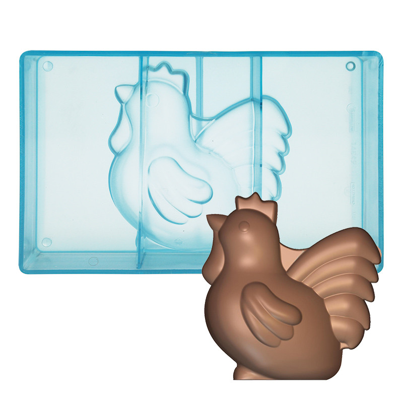 Moule chocolat 1 Poule moderne