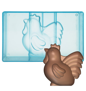 Moule chocolat 1 Poule moderne