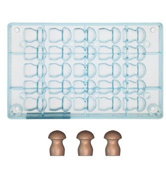 Chocolate mould - 25 mushrooms