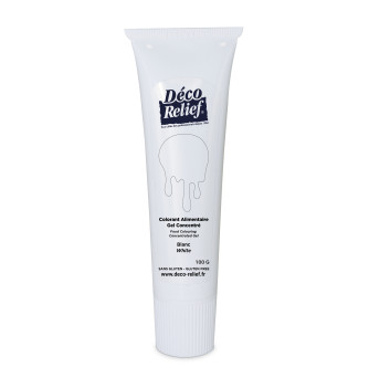 Colorant Alimentaire Concentré en Gel – Blanc - 100 g