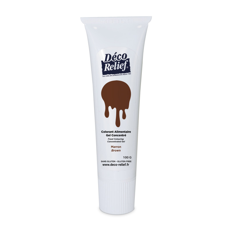 Colorant Alimentaire Concentré en Gel – Marron - 100 g