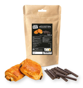 Chocolate baker's stick - 100 pcs - Dark chocolate 40%