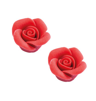 Box of 24 Red Marzipan Roses – 24mm
