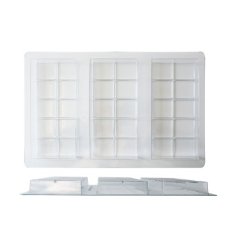 Set of 5 Thermoformed Moulds for 3 Gourmet Chocolate Bars