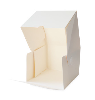 Set of 50 Tall White Cake Boxes - 18 x 18 x 13 cm