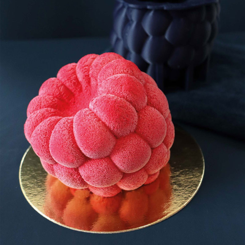 Raspberry-Shaped Trompe-l’Œil Mould - 12 cm