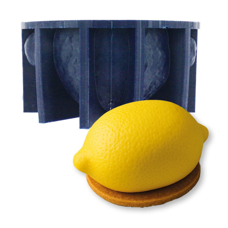 Lemon-Shaped Trompe-l’Œil Mould - 12 cm