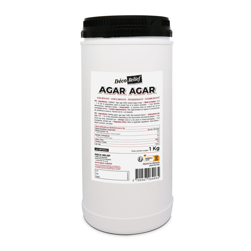Agar Agar en poudre - 1Kg