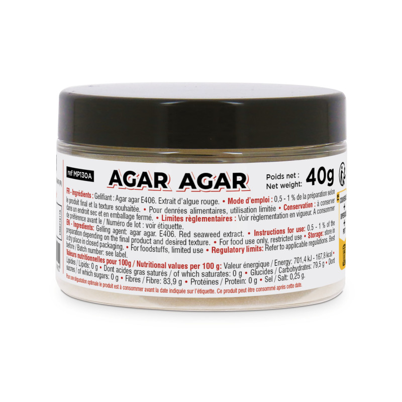 Agar Agar en poudre - 40g