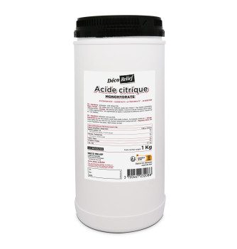 Acide Citrique Alimentaire en Poudre - 1Kg