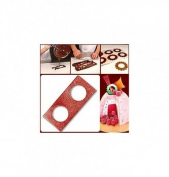 Decor Silicone Mould - Hemstitched Rectangle x10
