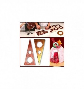 Decor Silicone Mould - Hemstitched Triangle x7
