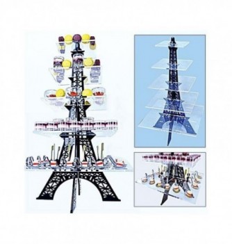 Glass Effect Cake Display - Eiffel Tower (430x430xh.800mm)