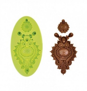 Silicone Mould - Jewel Ornament (70x47mm)