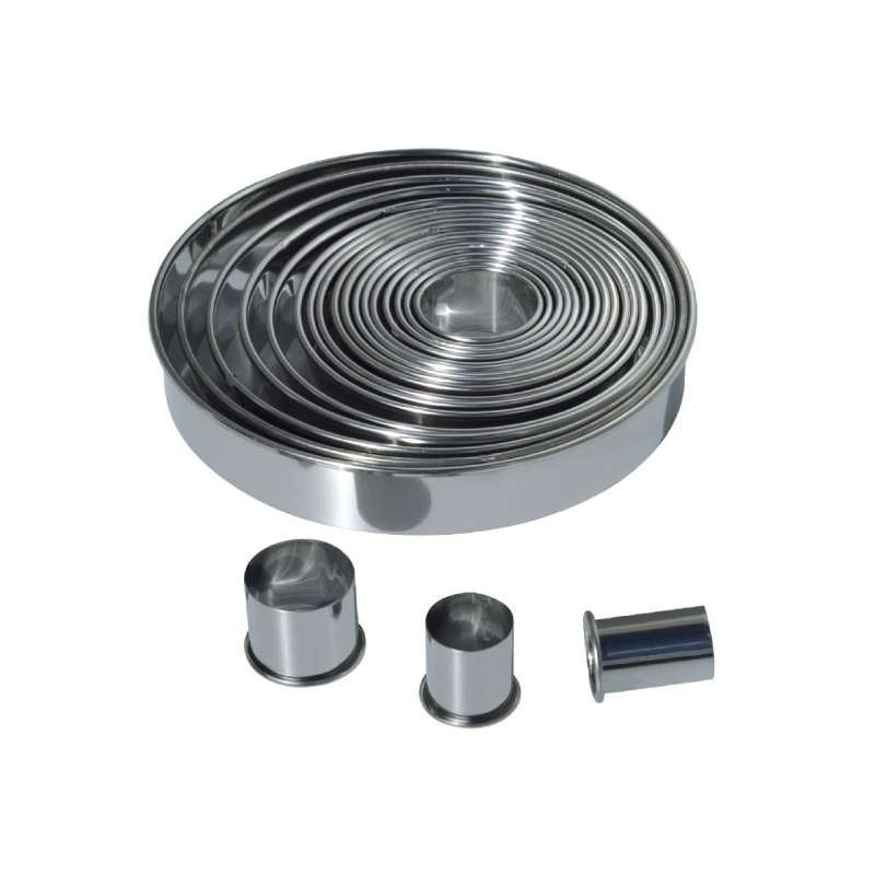 Découpoirs Ronds Inox - Lisse - 20pcs