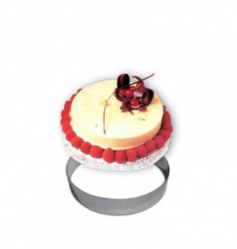 Cercle Mousse Pâtisserie Inox - Ø 18cm - H 4,5cm