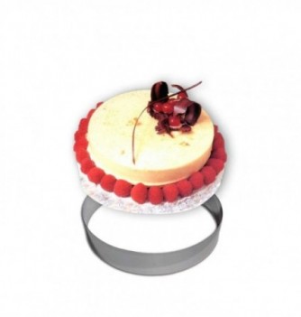 Cercle Mousse Pâtisserie Inox - Ø 22cm - H 4,5cm