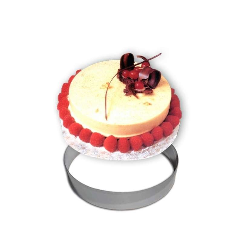 Cercle Mousse Pâtisserie Inox - Ø 26cm - H 4,5cm