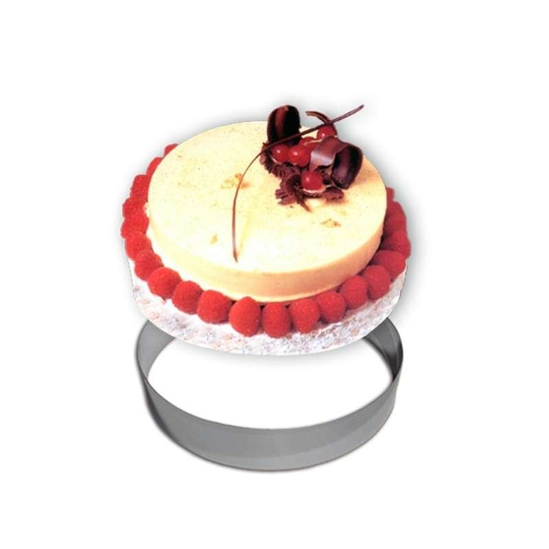 Cercle Mousse Pâtisserie Inox - Ø 28cm - H 4,5cm